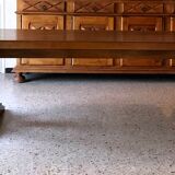 Dining table vintage solid wood refectory