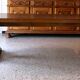 Dining table vintage solid wood refectory