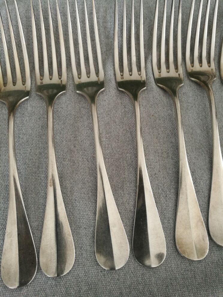 Set of christofle spoons and forks