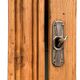 Parisian glass cabinet art deco raw wood
