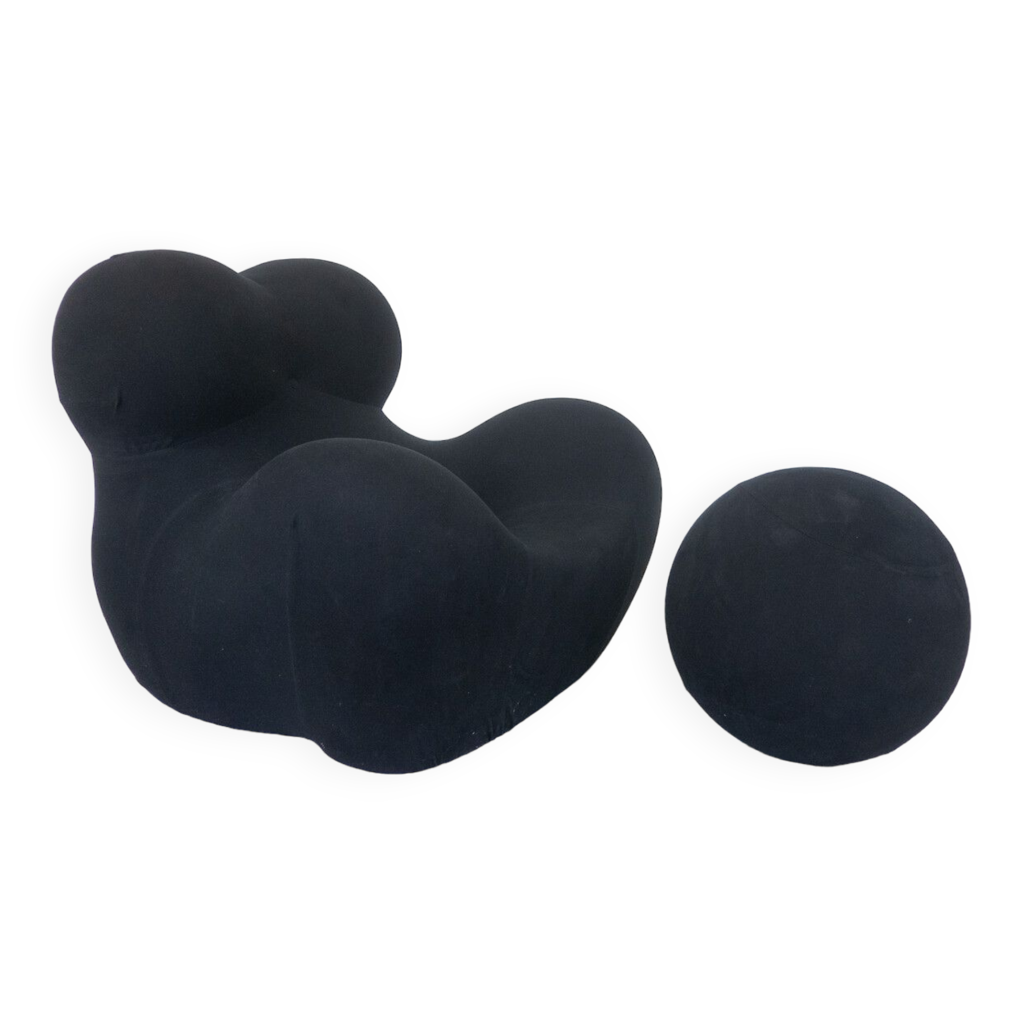 Armchair and ottoman "Big Mama" by Gaetano Pesce for B&B Italia