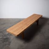 Solid danish pine bench by architects friis & moltke nielsen, 1978