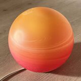 Vintage Saturn table lamp 70s WOFI, space age floor