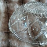 Antique cut glass salad bowl