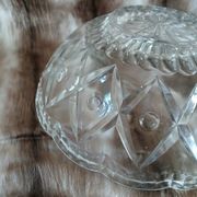 Antique cut glass salad bowl