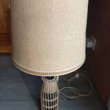 Rattan bottle lamp