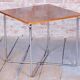 Bauhaus Table in Caucasian Walnut & Chrome attributed to Robert Slezák, Czech, 1930s