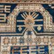 Antique Dagestan Kazak Rug 124x114 cm Caucasian, Gold, Blue, Rust Square Medium