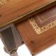 Flat desk in Louis XVI style veneer wood, circa 1900.