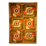 Tapis vintage de l'ère spatiale fabriqué par Latex Studio