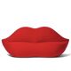 Scarlet red designer sofa – iconic inspiration