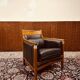Classic Art Deco Armchair Black Low