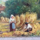 Paysage de campagne signé