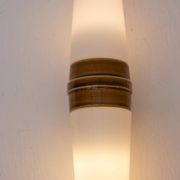 Vintage porcelain bathroom light by Sigvard Bernadotte for Ifö, 1960