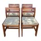 Chaises en ormes massif circa 70