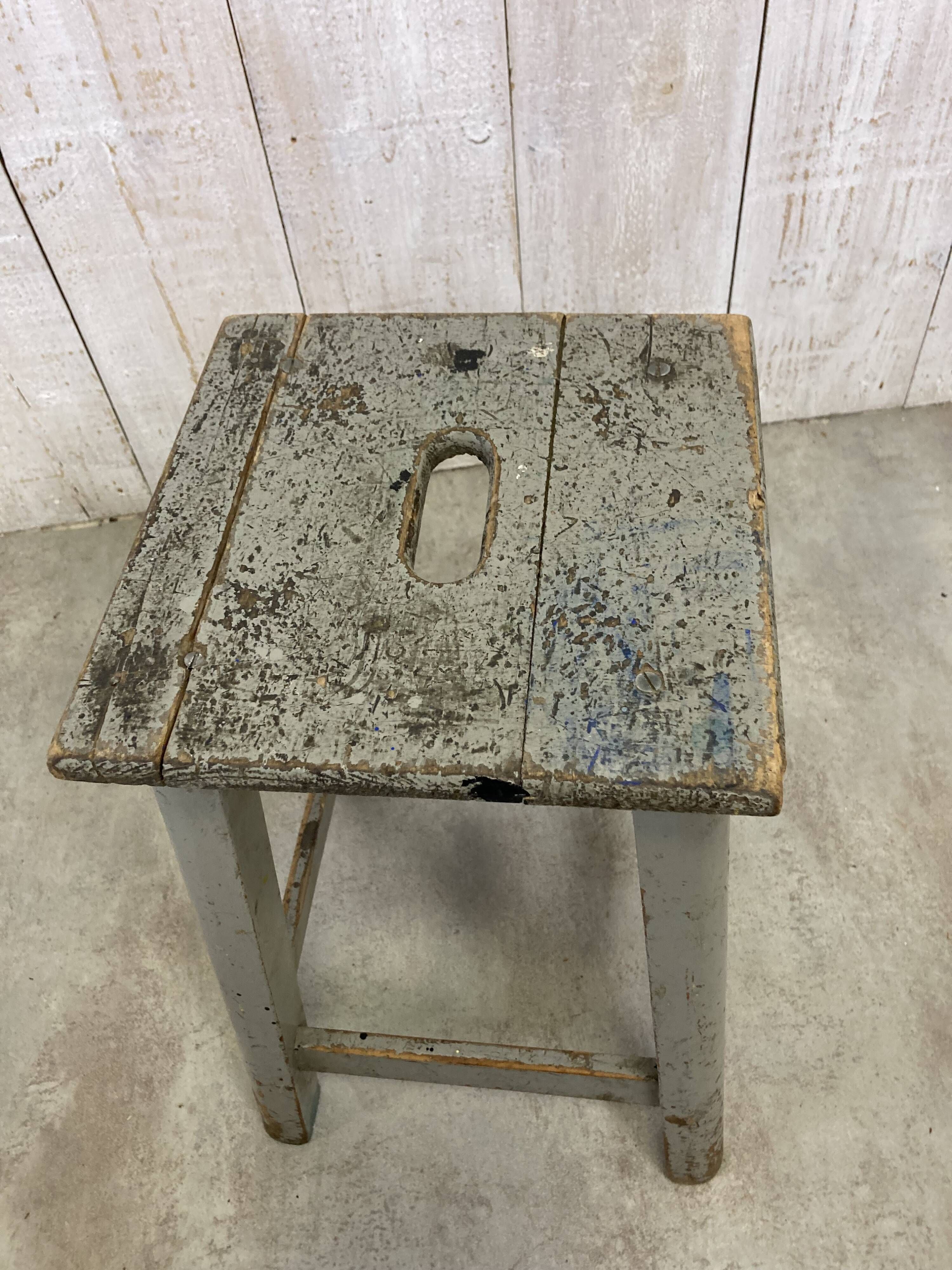 Stool and workshop step ladder set