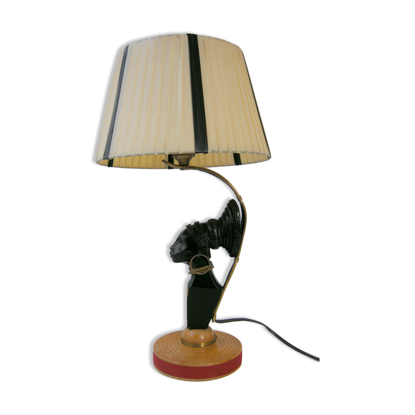 Vintage lamp wood 1950