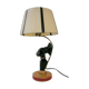Lampe vintage bois 1950