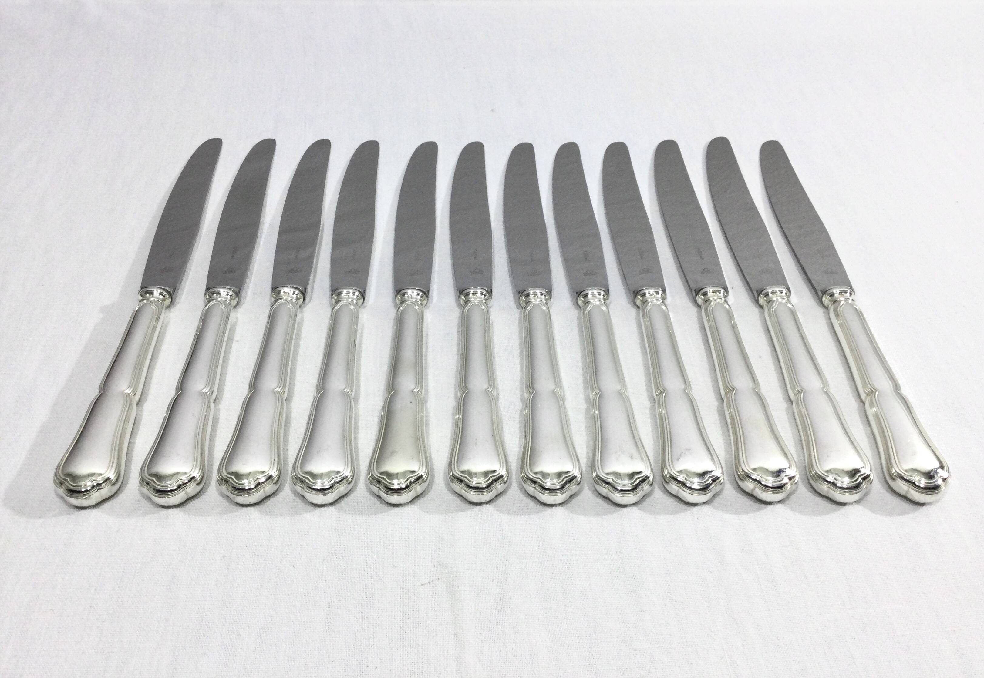 Saint Médard - Silver plated knives