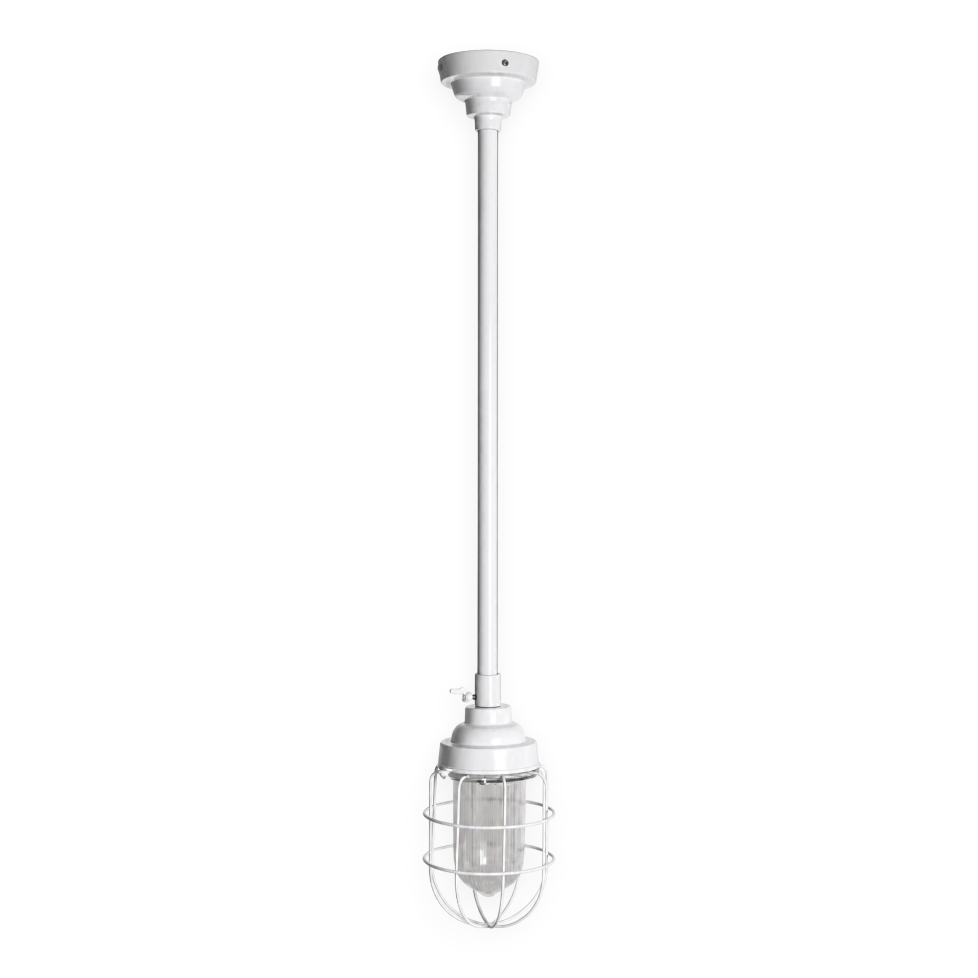 Casa Blanche Lamp, new atypical industrial pendant.