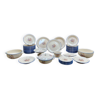 Salins Les Bains earthenware dinner service - 72 pieces