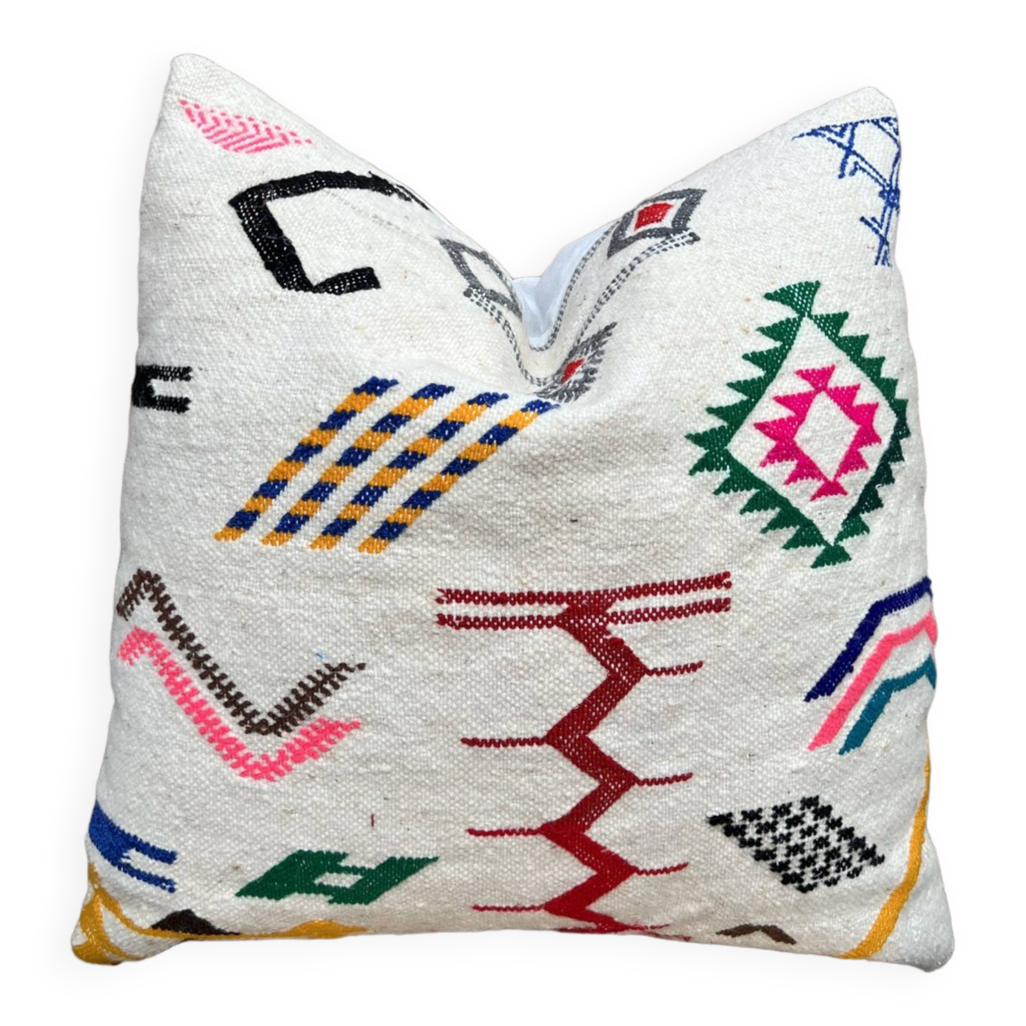 Azilal cushion cover / Authentic beni ourain cushion cover / Boho pillow cover