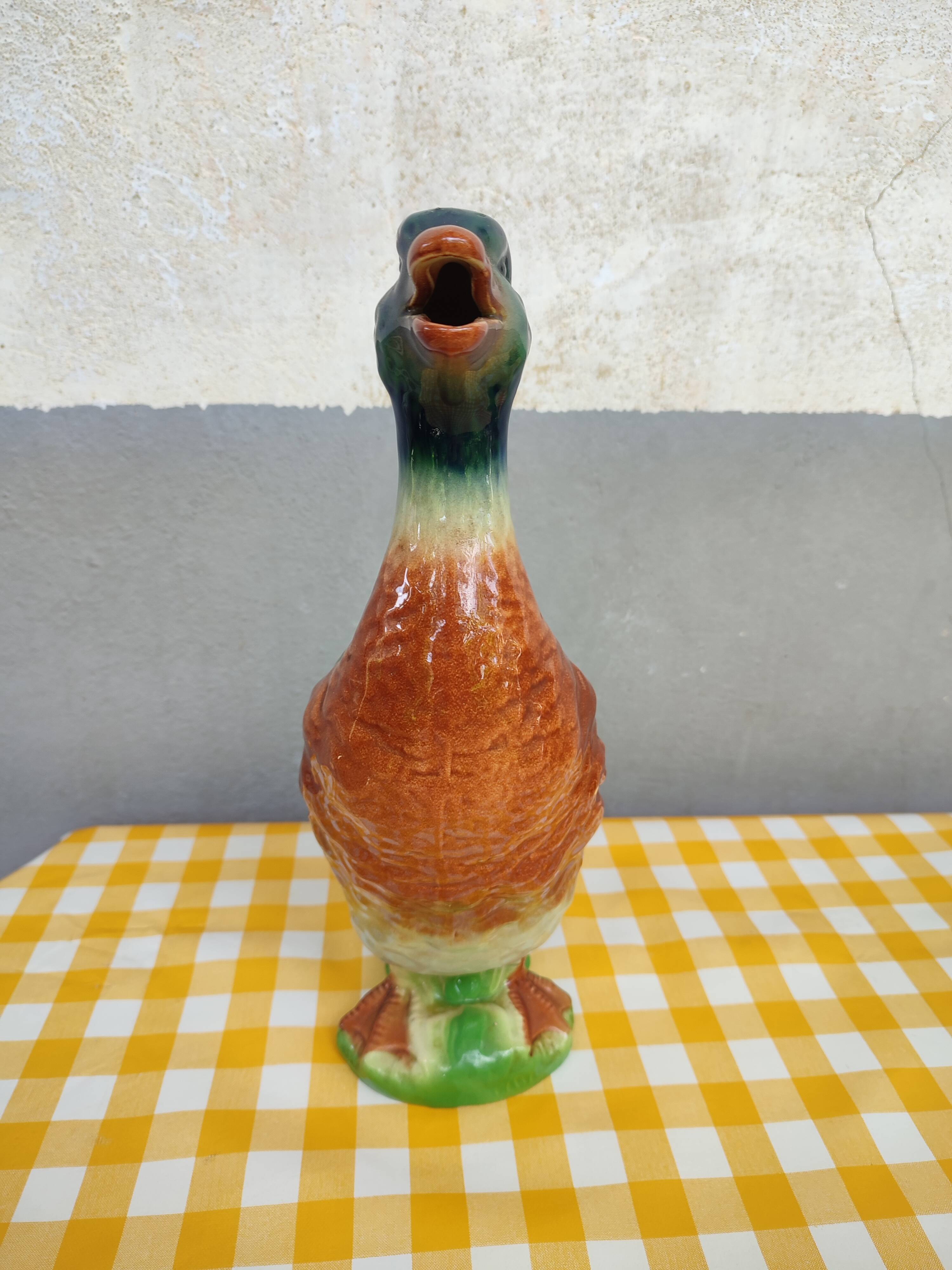 Pitcher in slurry duck Saint-Clément XXth