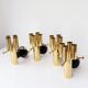 German "space age" appliques in gilded brass Bega Bloom (4 AVAILABLE).