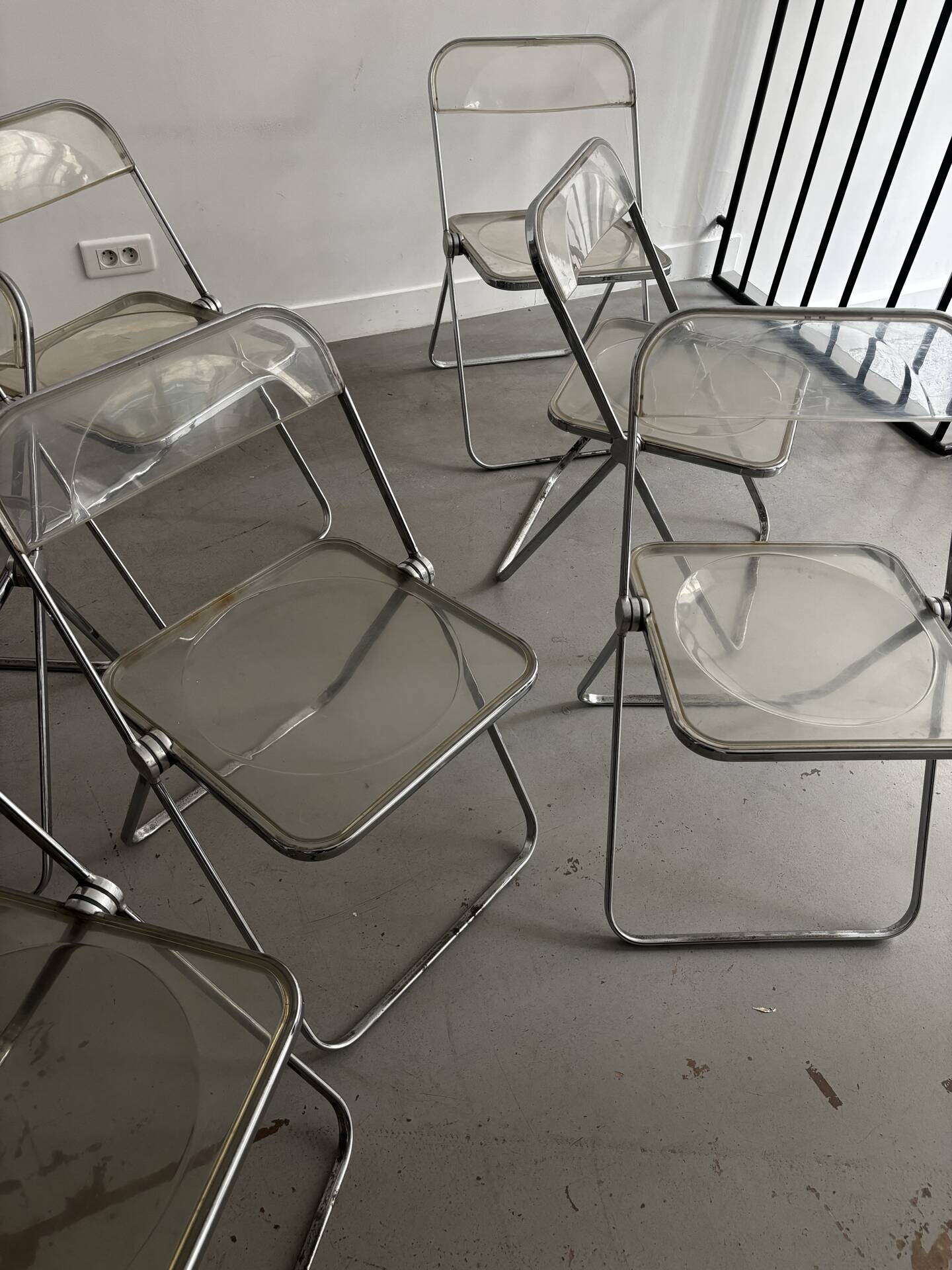Chaises  «  Plia » par Giancarlo Piretti pour Castelli