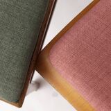 Lot de 6 chaises de salle à manger allemandes vintage, années 1950-1960 | Structure en hêtre