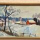 Original Swedish Oil On Canvas – “Dalslandsvinter” By Tage Gavik – Signed – Vintage & Framed – 50 × 37 Cm (19.7" × 14.6")