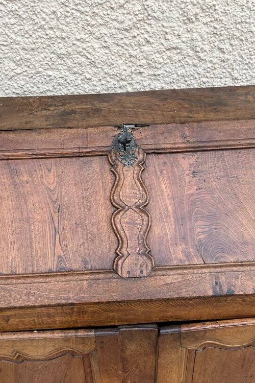 19th-century walnut secretary
