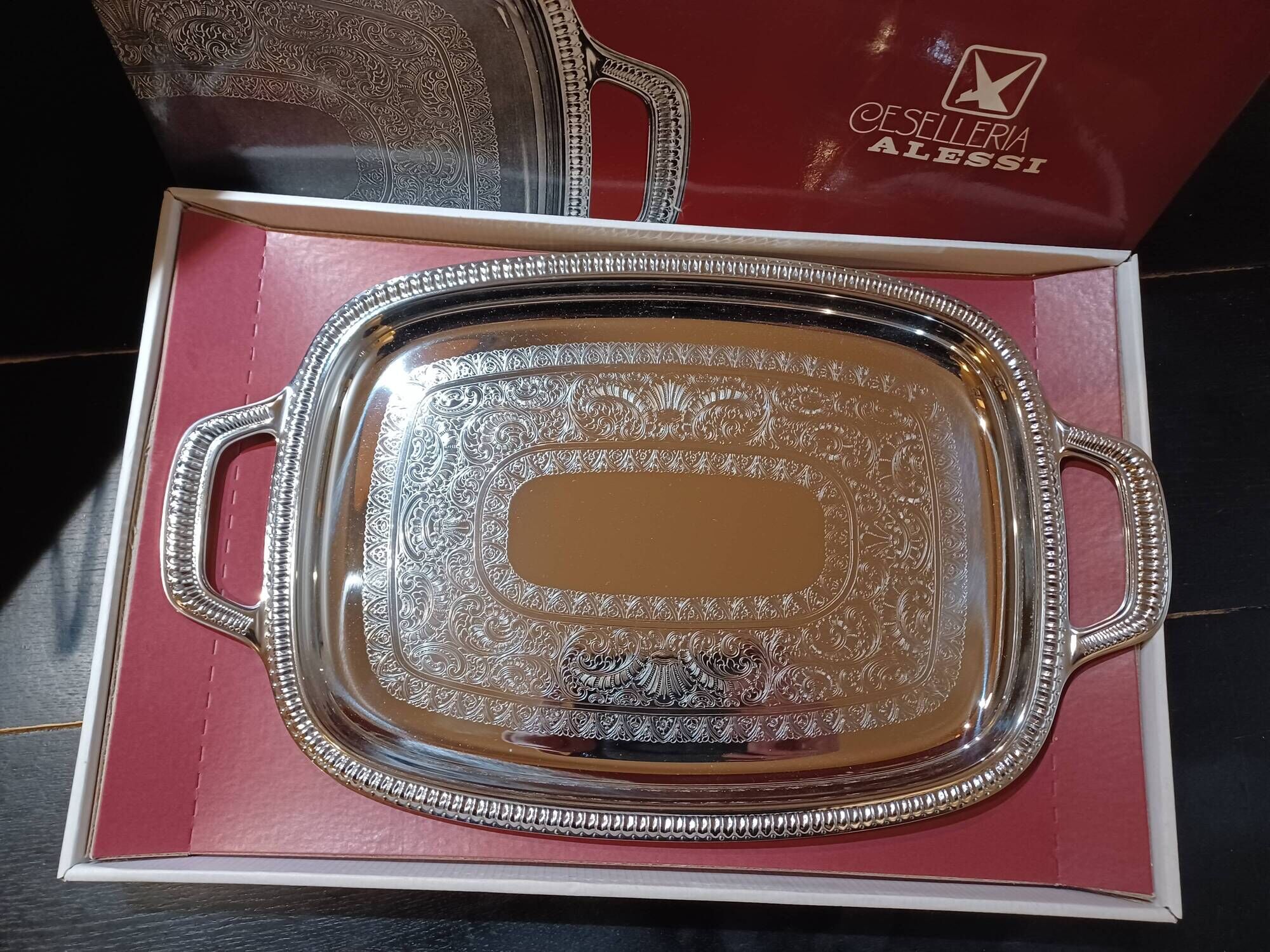 Vintage 70s Alessi dish "impero" series new condition