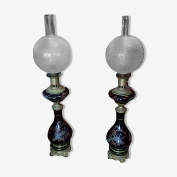 A Pair of Oil Lamps