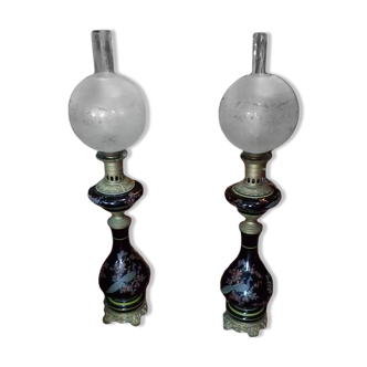 A Pair of Oil Lamps