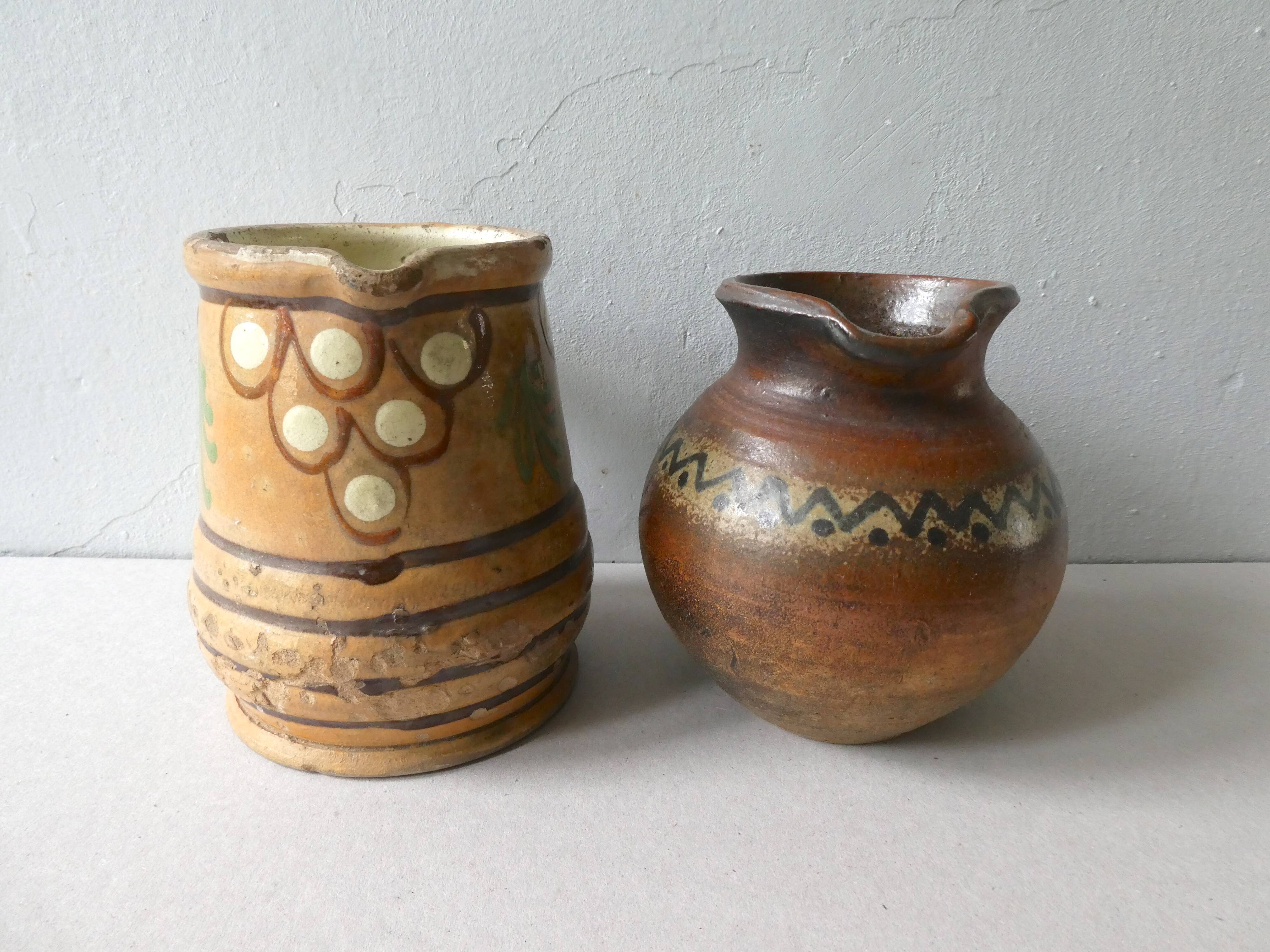 Old sandstone pitchers