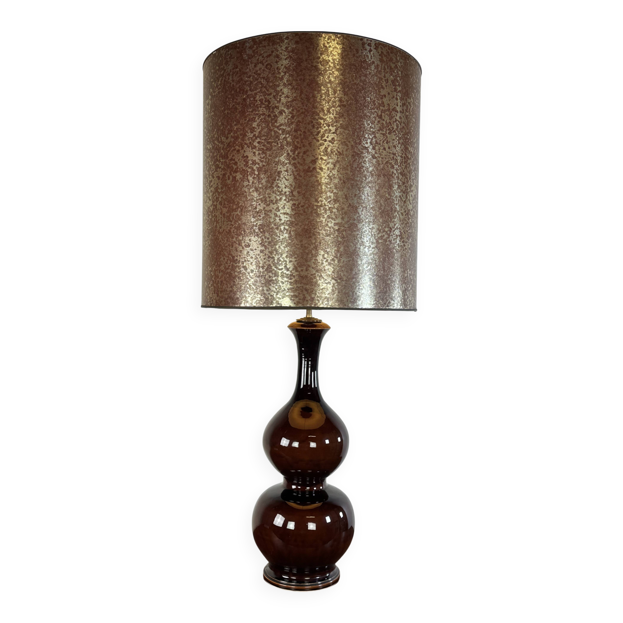 Vintage 70's glazed ceramic lamp