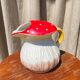 Vintage mushroom barbotine carafe