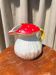 Vintage mushroom barbotine carafe