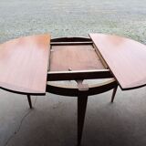 Round table teak scandinavian style 1970