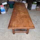 Large oak farm table