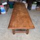 Large oak farm table