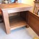 Deep vintage teak wooden chest old Tijori