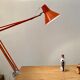 Office lamp architect aluminor France vintage 70s orange