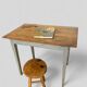 Antique patinated wooden table