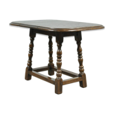 Young antique oak drop-leaf side table, Netherlands 1920s