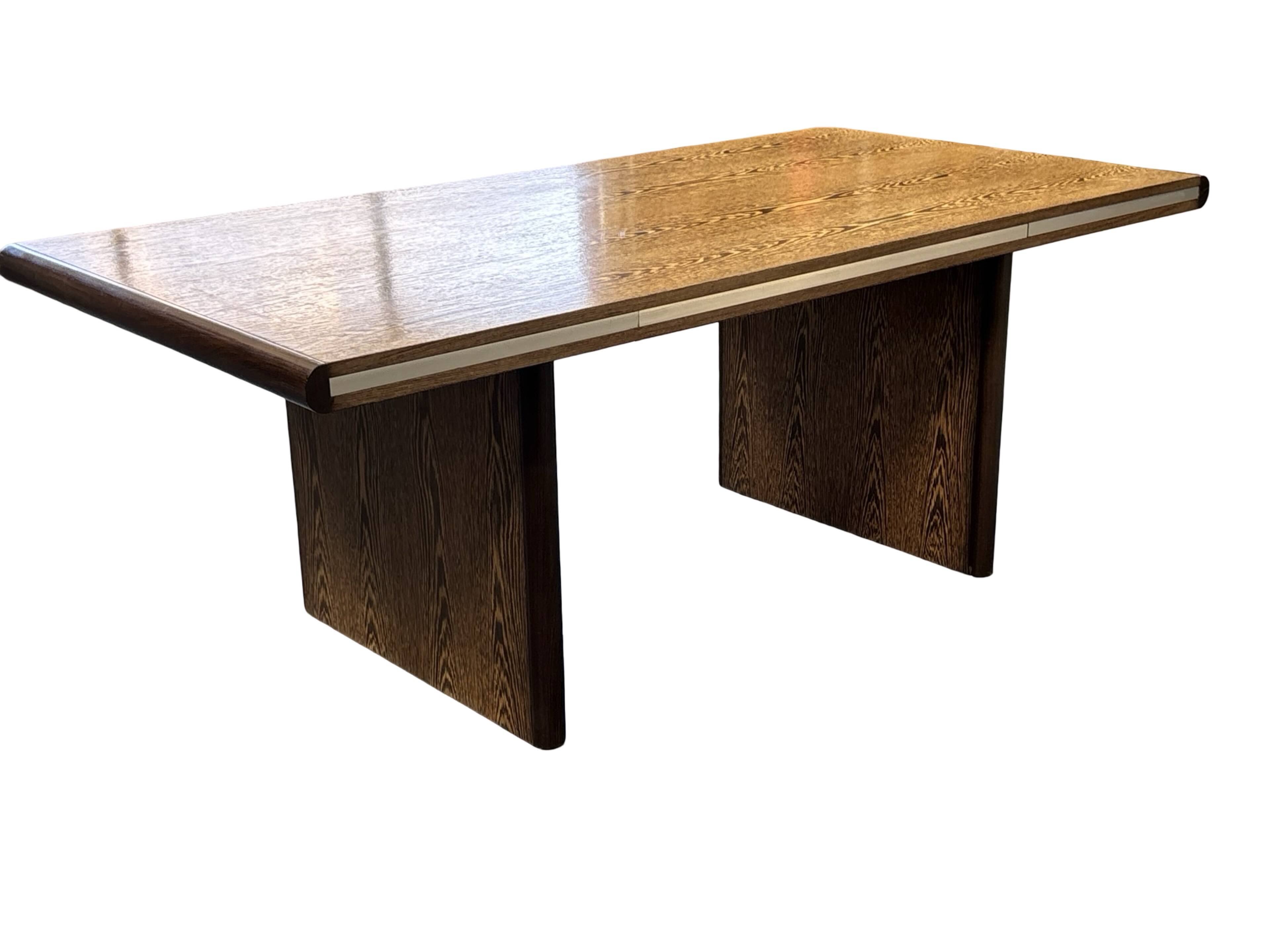 Vintage executive desk - large desk wenge 70s design