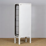 Vintage Iron And Glass Medical Cabinet, 1970s