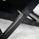 Armchair by Tord Bjorklund, black wood, steel and canvas. Ed. Ikéa, circa 1990.