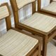 4 chaises en orme massif années 70